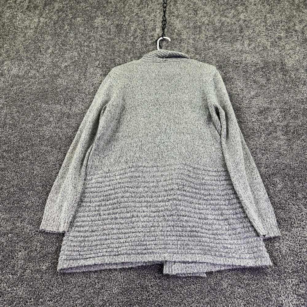 Apt. 9 Sweater Cardigan Womens L Gray Open Front Button Knit Casual Cozy - Picture 2 of 6
